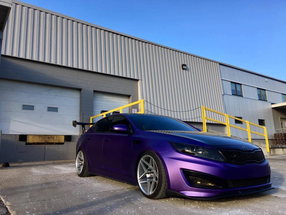 Purple Car Wrap